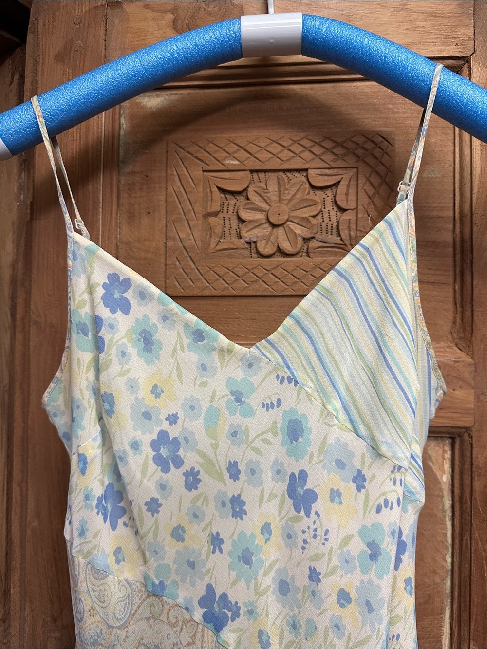 Boho sundress dressy casual adjustable straps asymmetrical high low hem beach - Picture 2 of 9